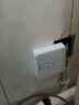 國際電工三孔10A插座86型明暗裝墻壁電源洗衣機(jī)冰箱廚房插座面板 三孔10A【小插頭適用】明裝 曬單實拍圖
