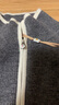 Navigare意大利小帆船羊毛衫女士秋冬季半高領(lǐng)彈力休閑毛衣通勤針織開衫女 知更雀灰/白 S 曬單實(shí)拍圖