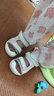 布拉米勒女寶寶涼鞋夏季軟底防滑嬰兒鞋子幼童小童包頭女寶學(xué)步鞋 粉紅色 內(nèi)長14cm 曬單實拍圖