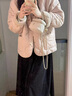 伊離姿粉色羊羔絨棉衣女2025年冬季新款韓版加厚圓領(lǐng)羊羔毛外套棉服棉襖 主圖色 L 曬單實(shí)拍圖