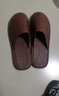 JTTCAC日本高端手工包頭真皮拖鞋男居家不臭腳防滑軟底防水牛皮拖鞋女 酒紅 鞋碼&25號(hào)【適合35-36碼】 曬單實(shí)拍圖