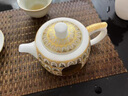 薈云軒故宮敦煌文創(chuàng)仟佛冰種白玉瓷茶壺生日禮物伴手禮送公司領(lǐng)導(dǎo)送長輩 敦煌仟佛茶壺-金 曬單實(shí)拍圖