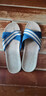 家用涼拖鞋亞麻草編藤編竹子男女情侶家居家室內棉麻夏天夏季 交叉藏青 44-45 曬單實(shí)拍圖