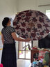 雪堡vonlilienfeld遮陽傘16骨雙層加固加厚結(jié)實抗風(fēng)晴雨兩用折疊傘女 16骨雙層黑膠傘-復(fù)古薔薇 曬單實拍圖