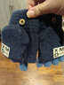 希諾佰迪7-16歲兒童秋冬手套半指翻蓋加厚保暖韓版可愛(ài)男女童寶寶學(xué)生手套 韓版【7-16歲】藏青 曬單實(shí)拍圖