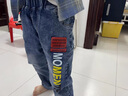 G.duck兒童褲子秋冬男童加絨加厚牛仔褲中大童4-12歲男孩修身長(cháng)褲冬季 三色牛仔褲 130 適合身高120-130cm年齡7-8歲 曬單實(shí)拍圖