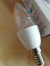 飛利浦（PHILIPS） led拉尾泡透明節(jié)能E14小螺口吊燈替換光源搖曳泡椒泡蠟燭燈 【尖泡E14螺口】白底黃光-3W 曬單實拍圖