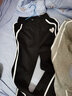 小允星運動(dòng)褲女秋冬新款寬松直筒高腰垂感闊腿褲百搭長(cháng)褲小眾設計感褲子 黑色-常規 M 建議100-110斤 曬單實(shí)拍圖