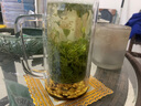 棲愛(ài)雙層透明玻璃茶水分離杯隔熱防燙大容量上班族用水杯 金色浮雕游龍辦公杯 曬單實(shí)拍圖
