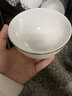 富彩陶瓷碗家用陶瓷米飯碗套裝10個(gè)裝創(chuàng  )意個(gè)性北歐金邊餐具骨瓷大小碗組合 4.5英寸飯碗10個(gè)裝 曬單實(shí)拍圖