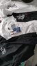 南极人4件短袖t恤男纯棉男士T桖白色宽松大码衣服男装夏季潮流印花青年 黑枫叶+白FUT+白H英文+黑HIGH XL（建议120-140斤左右） 实拍图