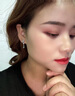 Vana一路鹿有你耳釘女銀耳環(huán)飾氣質(zhì)高級(jí)感七夕情人節(jié)禮物送女朋友老婆 一鹿有你耳釘丨白金色【白鋯】 曬單實(shí)拍圖