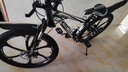 ICOLOUR山地車(chē)自行車(chē)成人公路單車(chē)男變速雙減震越野單車(chē)學(xué)生女青少年 旗艦版-六刀輪【黑白色】 24寸21速【身高：140-165cm】 曬單實(shí)拍圖