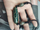 妍韻珠寶黃九眼老天珠項(xiàng)鏈 護(hù)身吊墜玉髓瑪瑙掛墜水晶瑪瑙男女士款飾品 綠九眼天珠橫款 曬單實(shí)拍圖