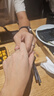 古耐S999足銀情侶戒指一對男女款求婚對戒七夕情人節(jié)生日禮物女生實(shí)用 三生有杏情侶戒指一對 曬單實(shí)拍圖