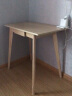 蔓斯菲尔（MSFE） 书桌书柜组合电脑桌台式写字桌家用办公桌子实木腿书桌椅组合 【升级款+单桌】80原木色 实拍图
