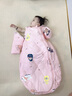 喜卡緹嬰兒睡袋春秋款新生兒寶寶秋冬加厚冬季恒溫兒童四季通用款防踢被 【加厚恒溫夾棉】粉小象 L碼(適合身高85-95cm)2-3歲 曬單實(shí)拍圖