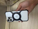 Yswen適用蘋果15手機(jī)殼金屬邊框架iPhone保護(hù)套磁吸旋轉(zhuǎn)支架鏤空散熱超薄防摔男女款新品高級感簡約潮流 【黑銀/旋轉(zhuǎn)支架殼】金屬框架+金屬鏡頭蓋 iPhone 16 Pro Max 曬單實拍圖