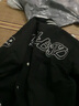 楠笙記春秋季港風(fēng)帥氣夾克衫男士刺繡復(fù)古棒球服學(xué)生潮流大碼休閑外套男 黑色 L 曬單實(shí)拍圖