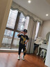 宇龍童話童裝男童套裝夏裝兒童帥氣運(yùn)動衣服小孩洋氣網(wǎng)紅夏季短袖潮裝 黑色X1金鷹（衣服褲子） 薄款 130 碼建議身高1.2米左右 曬單實拍圖