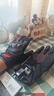 Alpinestars SMX-Z a星摩托車(chē)手套四季防水羊皮拼接短款機車(chē)騎行手套 黑紅熒光1030 M 曬單實(shí)拍圖
