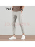 TVST香港原創(chuàng  )潮牌男裝九分休閑褲男修身2025春秋新款韓版彈力小腳褲男 米色 30 （116斤-125斤） 曬單實(shí)拍圖