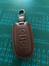 適用于吉利鑰匙套真皮博越帝豪GL/GS博瑞遠景ec7ec8/汽車(chē)鑰匙包鑰匙扣高檔男女車(chē)用遙控皮套 深棕色 曬單實(shí)拍圖