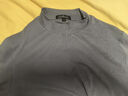 callisto卡利斯特【小半高領(lǐng)  彈力莫代爾】秋季男士長(cháng)袖T恤休閑百搭灰色 灰色 S (46碼） 曬單實(shí)拍圖
