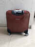 獵豹真皮拉桿箱商務(wù)登機箱復古旅行箱萬(wàn)向飛機輪密碼箱男女行李箱皮箱 紅棕雙色牛皮行李箱 20英寸 方款登機箱 曬單實(shí)拍圖
