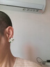 芯奢梔子花耳夾女2025新款無耳洞花朵耳環(huán)女士輕奢小眾高級感海邊耳飾 復(fù)古梔子花三角耳夾 曬單實拍圖