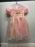 迪士尼（Disney）女童連衣裙夏裝2024新款兒童彩虹帶翅膀生日禮服裙子蓬蓬紗公主裙 彩虹色裙子+蝴蝶翅膀(夏款) 140 （尺碼偏?。?曬單實(shí)拍圖