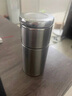 繁簡(jiǎn)茶水分離保溫杯316不銹鋼燜茶杯男女辦公室戶(hù)外商務(wù)便攜旅行水杯 鋼色 300ml 曬單實(shí)拍圖