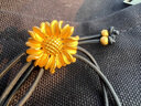 卡百瑞向日葵黃金頭繩女3D硬金轉運珠999足金扎頭發(fā)馬尾太陽(yáng)花頭飾 大版太陽(yáng)花頭繩約2.6g-2.7g 曬單實(shí)拍圖