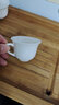 元兮 精致德化白瓷茶杯套裝 小號杯子6只裝 羊脂玉陶瓷品茗杯個(gè)人杯泡茶杯單杯主人杯茶盞 功夫茶具茶杯 品茗杯 6只裝 （羊脂玉白瓷帶柄） 曬單實(shí)拍圖