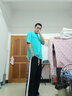 楠子漢短袖t恤男潮牌潮流純棉衣服ins港風夏季寬松半袖簡約百搭男生體恤 湖藍色 XXL 曬單實拍圖