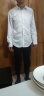 卡度顿衬衫男纯色商务休闲长袖衬衫男韩版修身职业工作服四季款白衬衣男 白色 L 实拍图