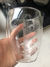 NAPPA手工雕刻玻璃杯雙層杯水杯果汁杯咖啡杯家用高檔杯子350ML 菊 曬單實(shí)拍圖
