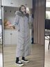 蔻伊婭羽絨服女長(cháng)款2025年秋冬新款加厚加長(cháng)過(guò)膝修身氣質(zhì)真毛領(lǐng)外套女 灰色 XL 曬單實(shí)拍圖