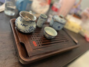 漢唐茶盤(pán)黑胡桃干泡盤(pán)儲水托盤(pán)家用小型實(shí)木茶托盤(pán)功夫茶具辦公室茶具 黑紫檀樂(lè )享茶盤(pán)小號32*20*4.5cm 曬單實(shí)拍圖