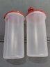 特百惠（Tupperware）油壺 890/650//440ml/200ml調味壺防漏塑料油壺醬油瓶醋瓶 倒油壺 650ml 兩件套經(jīng)典紅 曬單實(shí)拍圖