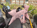 逗趣家 電動車擋風(fēng)被冬季加厚加絨擋風(fēng)罩電瓶車摩托車三輪車騎行遮風(fēng)防水防寒保暖護膝防風(fēng)被男女通用防風(fēng)衣 黑色羽毛【大側(cè)翼+護肩】通用 曬單實拍圖