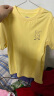 巴拉巴拉短袖男童装女上衣儿童t恤夏季多色款棉透气（婴小童） 棒棒T-柠檬黄30312 120cm 实拍图