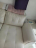 古迪瓊斯（GUDIJONNSE）沙發(fā) 沙發(fā)客廳小戶(hù)型布藝沙發(fā)現代實(shí)木沙發(fā)免洗科技布沙發(fā)家具 四人位2.8米+腳踏 12cm 【標準版-高密度海綿座墊】 曬單實(shí)拍圖