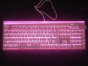 irocks 艾芮克K71M有线游戏键盘无冲突旋钮RGB粉红色机械键盘 粉红色 青轴 实拍图