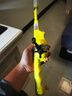 光威（GW）魚(yú)竿得樂(lè )二代一體式可折疊海竿套裝便攜式超短節釣魚(yú)竿拋竿漁具 1.15m 得樂(lè )二代（黃色） 曬單實(shí)拍圖