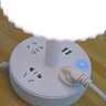 小米部依臥室臺燈床頭燈插電桌面床頭柜插座小夜燈輕奢高級感 熱賣3插位+2USB 0.8米 無語音 曬單實拍圖