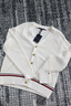 TOMMY HILFIGER25春夏新款男裝純棉肌理V領慵懶寬松美式風毛衣針織開衫外套 米白色Z00 M （推薦：135-150斤） 曬單實拍圖