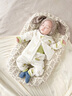 貝樂(lè )咿嬰兒衣服夾棉家居服保暖分體套裝秋冬純棉0-2歲寶寶高腰護肚內衣 草坪小鹿 73 （身高63-68cm體重15-18斤） 曬單實(shí)拍圖