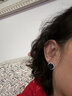 鉑米龍PLATMILLON2025年新款藍水晶耳釘女大氣生日禮物高級輕奢感氣質(zhì)復古寶石耳飾 藍色（925銀針） 曬單實拍圖