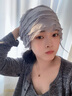 語(yǔ)木居欣薄款春天月子媽媽帽專(zhuān)用睡帽空調女款冬季帽子包頭帽化療后光頭帽 3#灰色 均碼/有彈性 曬單實(shí)拍圖